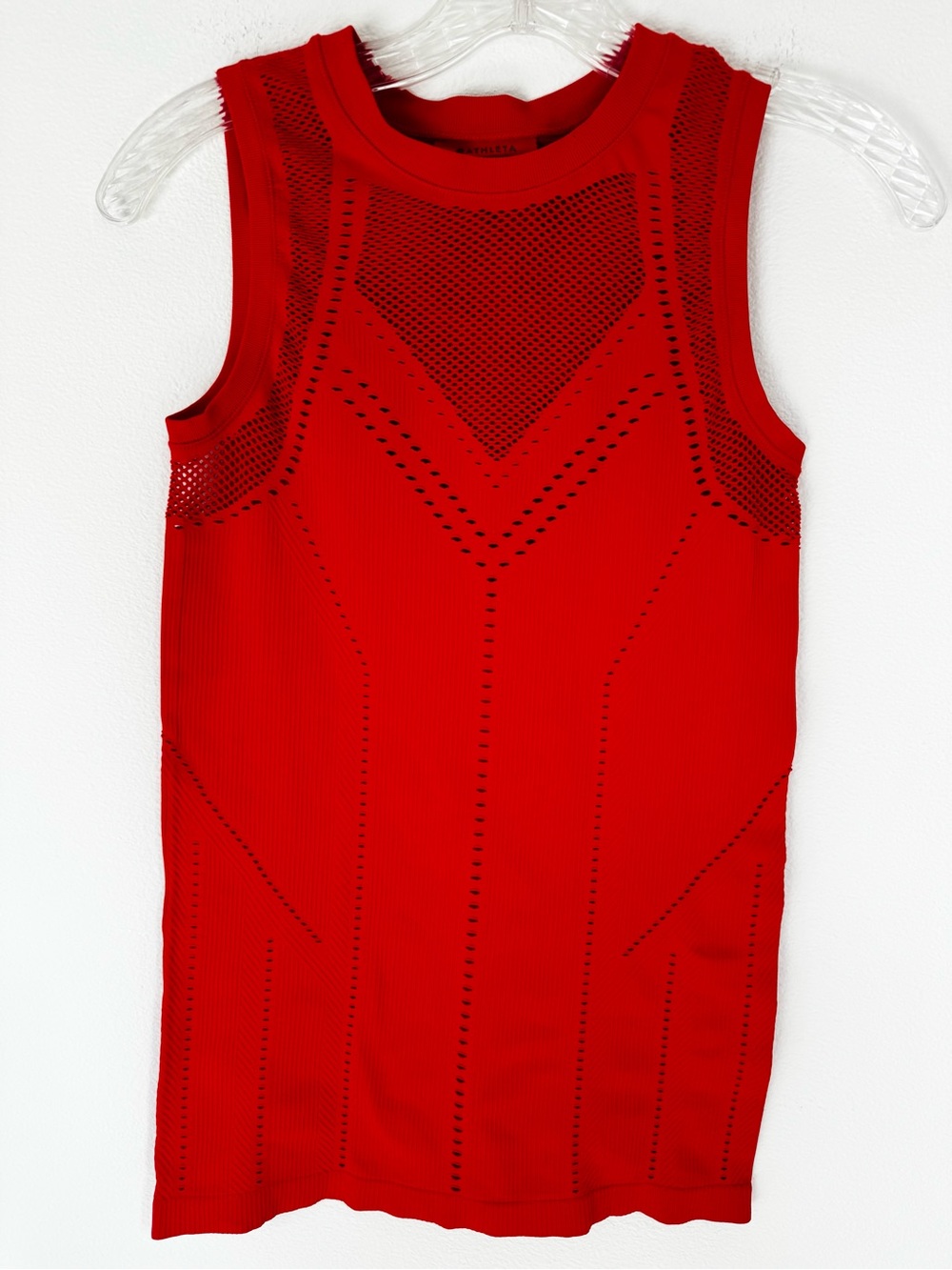 Athleta Red/Orange Oxygen Tank- Size Small